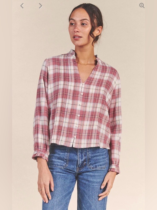 Trovata Tops - BNWT Trovata Bird of Paradis Finley Pintuck Blouse Canyonplaid Womens XS $206